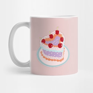 Gemini Baby Heart Cake Design Mug